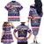 Custom American Samoa Christmas Family Matching Off Shoulder Long Sleeve Dress and Hawaiian Shirt Samoan Coat of Arms and Cool Santa Ornament Style LT03 - Polynesian Pride