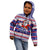 Custom American Samoa Christmas Kid Hoodie Samoan Coat of Arms and Cool Santa Ornament Style LT03 - Polynesian Pride