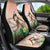 Woman Polynesian Tattoos Car Seat Cover Tropical Flower - Peach Fuzz Color