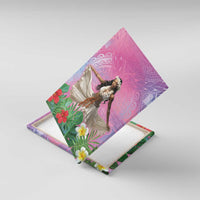 Woman Polynesian Tattoos Canvas Wall Art Tropical Flower - Sweets Vibrant Color