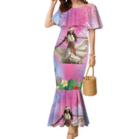 Woman Polynesian Tattoos Mermaid Dress Tropical Flower - Sweets Vibrant Color LT03 Women Vibrant Gradient - Polynesian Pride
