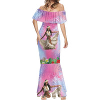 Woman Polynesian Tattoos Mermaid Dress Tropical Flower - Sweets Vibrant Color LT03 - Polynesian Pride