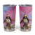 Woman Polynesian Tattoos Tumbler Cup Tropical Flower - Sweets Vibrant Color