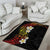 Plumeria Area Rug Polynesian Tribal Frangipani Sunset