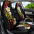 Plumeria Car Seat Cover Polynesian Tribal Frangipani Sunset