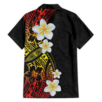 Plumeria Family Matching Summer Maxi Dress and Hawaiian Shirt Polynesian Tribal Frangipani Sunset LT03 - Polynesian Pride