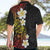 Plumeria Hawaiian Shirt Polynesian Tribal Frangipani Sunset