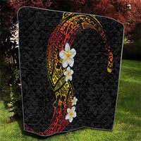 Plumeria Quilt Polynesian Tribal Frangipani Sunset LT03 - Polynesian Pride