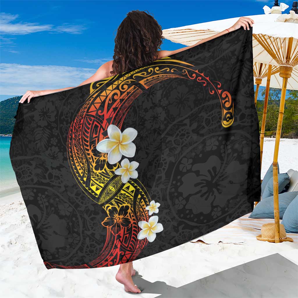 Plumeria Sarong Polynesian Tribal Frangipani Sunset