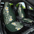 Plumeria Car Seat Cover Polynesian Tribal Frangipani Green