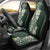 Plumeria Car Seat Cover Polynesian Tribal Frangipani Green