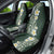 Plumeria Car Seat Cover Polynesian Tribal Frangipani Green