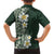 Plumeria Hawaiian Shirt Polynesian Tribal Frangipani Green