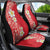 Plumeria Car Seat Cover Polynesian Tribal Frangipani Red