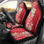 Plumeria Car Seat Cover Polynesian Tribal Frangipani Red