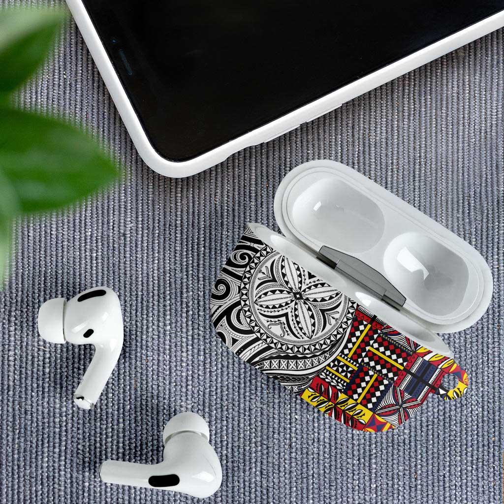 Niue Hiapo and Maori Decoration Tattoos AirPods Case - Polynesian Pride