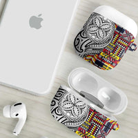 Niue Hiapo and Maori Decoration Tattoos AirPods Case - Polynesian Pride