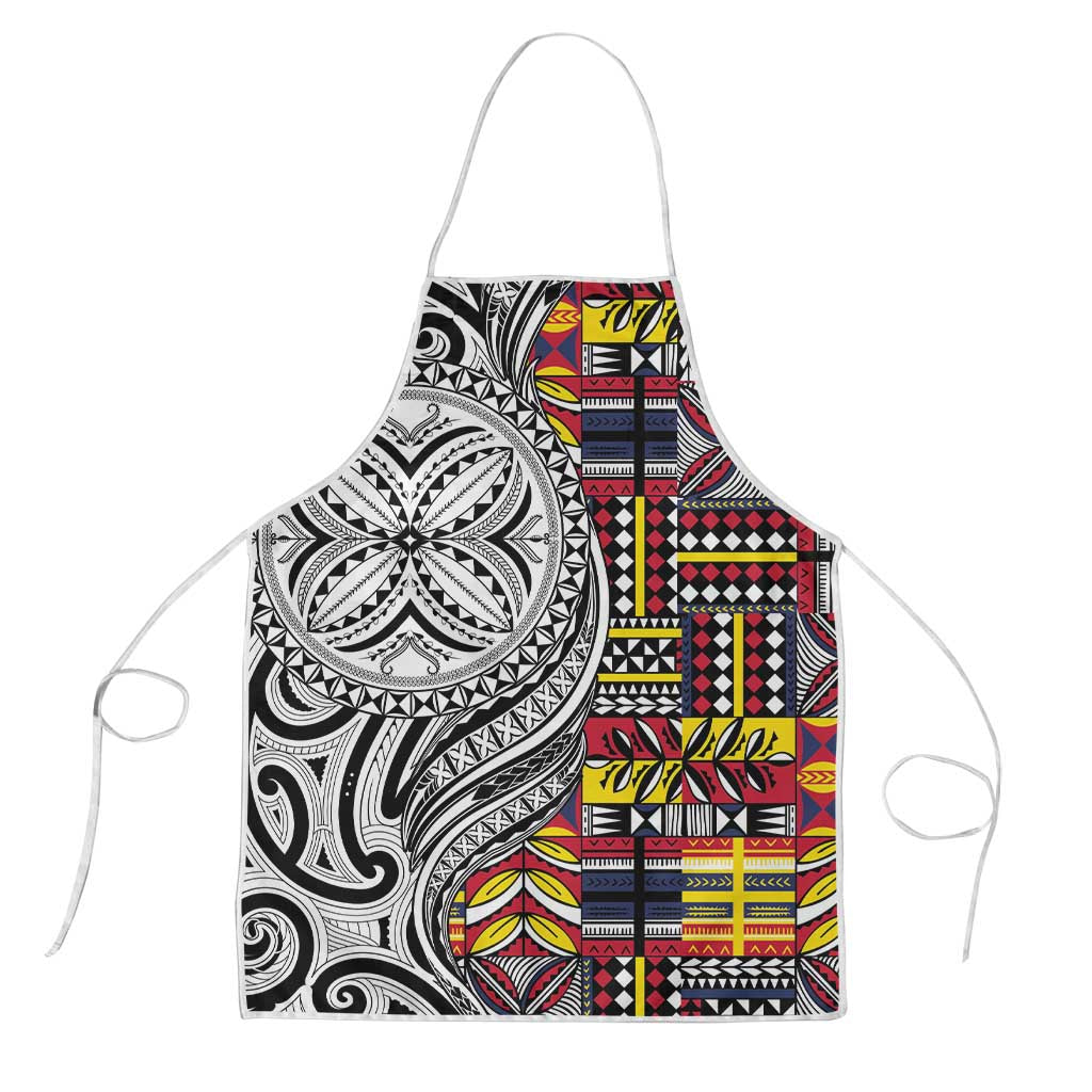 Niue Hiapo and Maori Decoration Tattoos Apron - Polynesian Pride