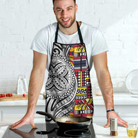 Niue Hiapo and Maori Decoration Tattoos Apron - Polynesian Pride