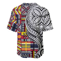 Niue Hiapo and Maori Decoration Tattoos Baseball Jersey LT03 - Polynesian Pride