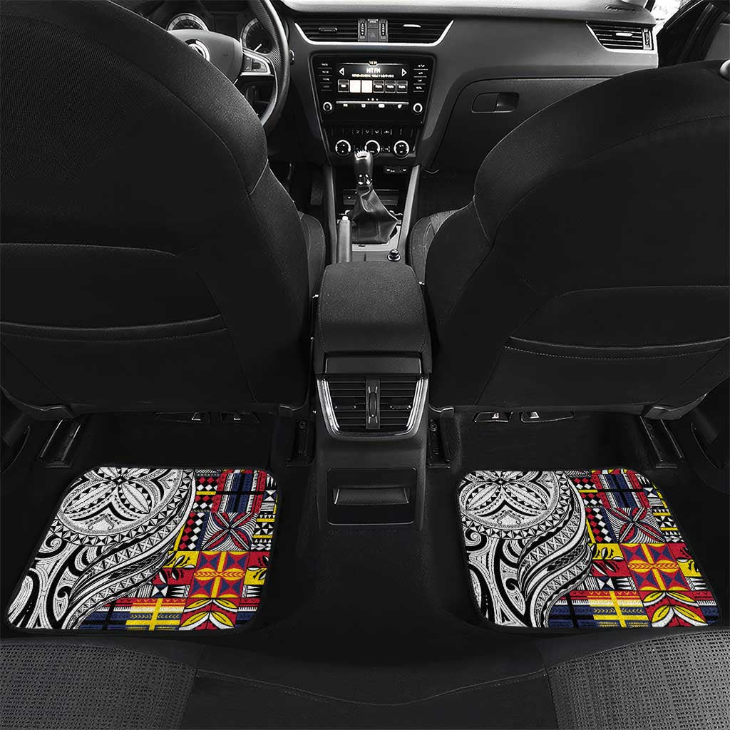 Niue Hiapo and Maori Decoration Tattoos Car Mats - Polynesian Pride