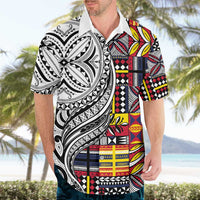 Niue Hiapo and Maori Decoration Tattoos Hawaiian Shirt - Polynesian Pride