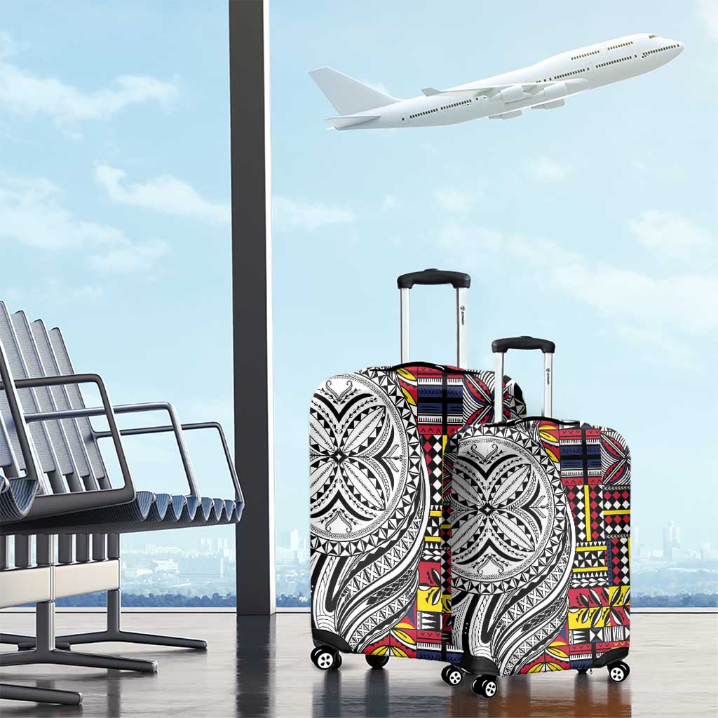 Niue Hiapo and Maori Decoration Tattoos Luggage Cover LT03 - Polynesian Pride