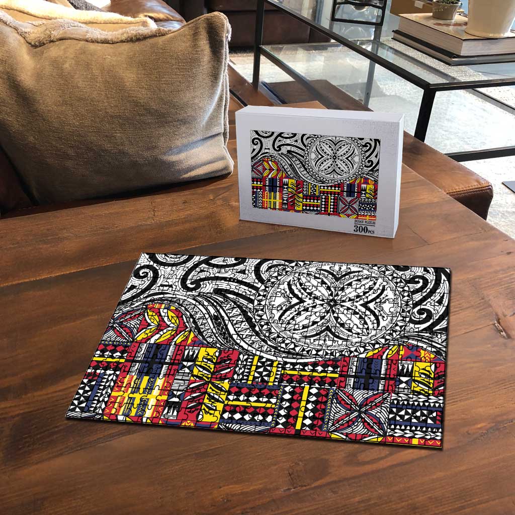 Niue Hiapo and Maori Decoration Tattoos Puzzle - Polynesian Pride