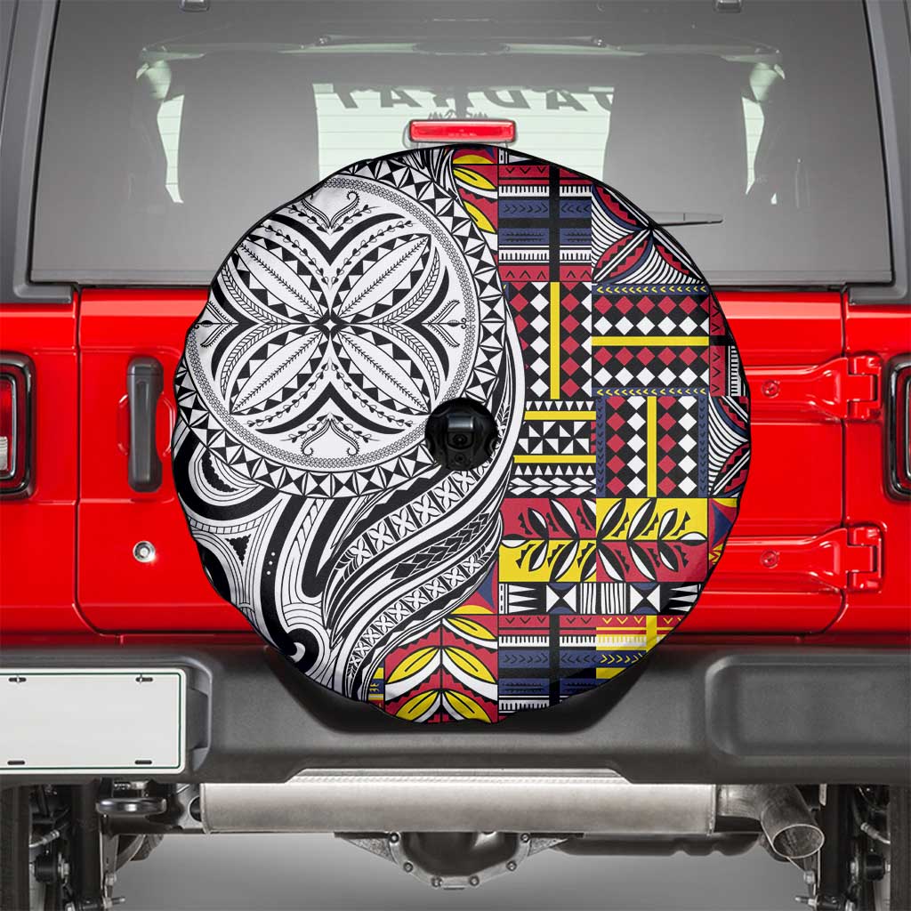 Niue Hiapo and Maori Decoration Tattoos Spare Tire Cover LT03 - Polynesian Pride