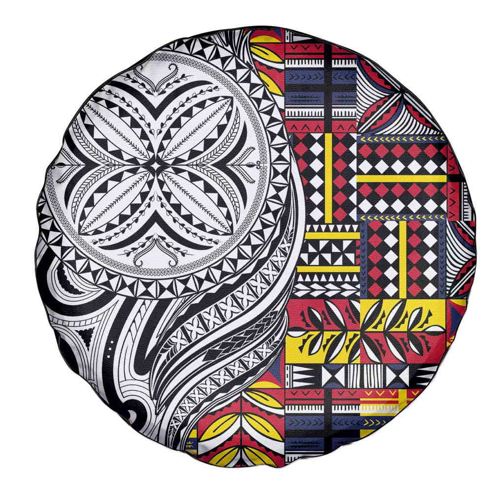 Niue Hiapo and Maori Decoration Tattoos Spare Tire Cover LT03 - Polynesian Pride