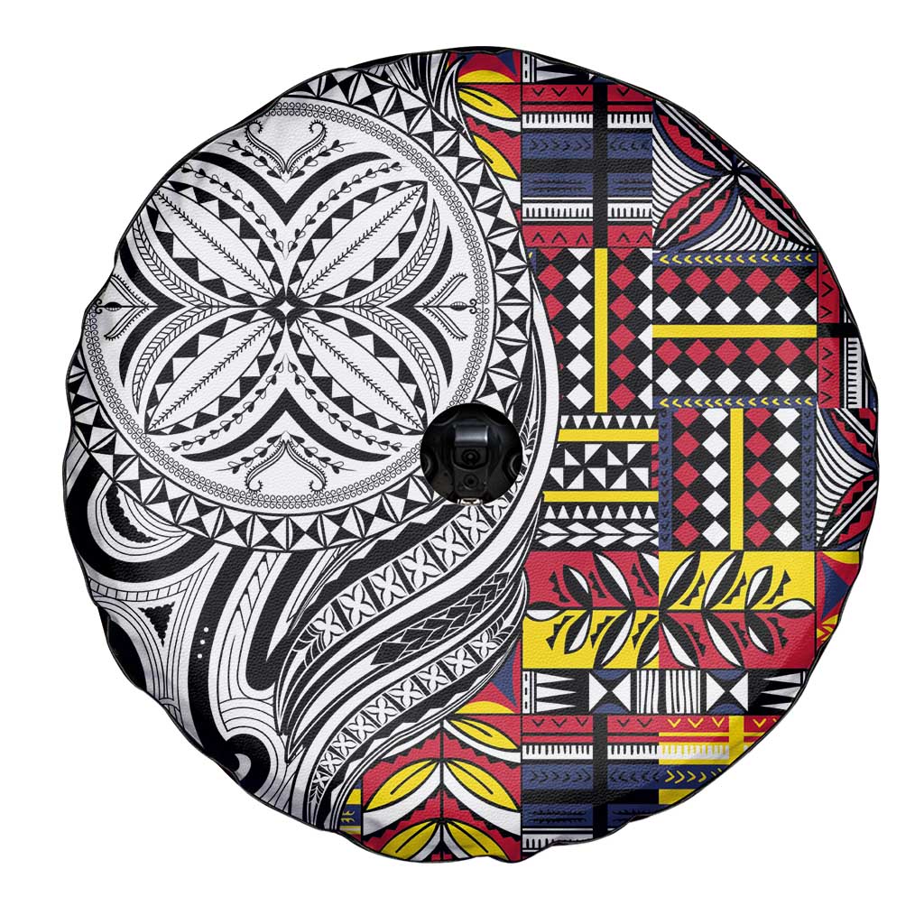 Niue Hiapo and Maori Decoration Tattoos Spare Tire Cover LT03 - Polynesian Pride