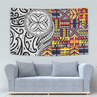 Niue Hiapo and Maori Decoration Tattoos Tapestry LT03 - Polynesian Pride