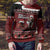 New Zealand Christmas Ugly Christmas Sweater - Meri Kirihimete Aotearoa Warrior on Waka with Maori Art Tattoo