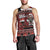 New Zealand Christmas Men Tank Top Meri Kirihimete Aotearoa Warrior on Waka with Maori Art Tattoo