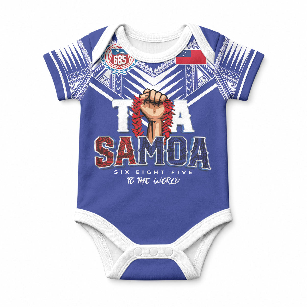 Toa Samoa Rugby Baby Onesie