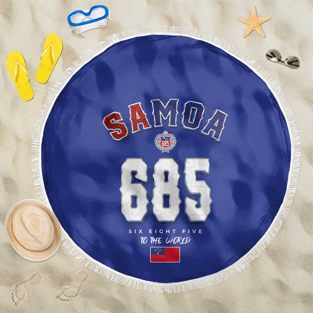 Toa Samoa Rugby Beach Blanket Six Eight Five to The World