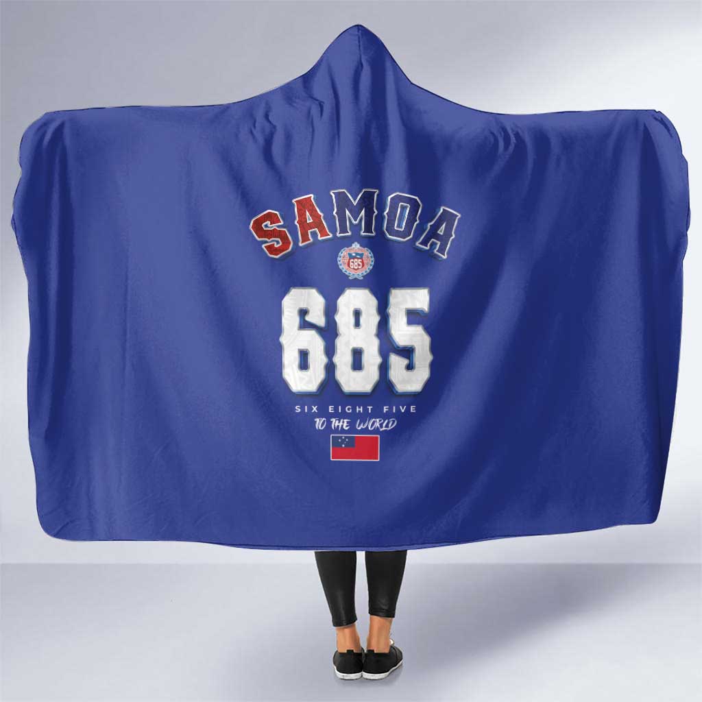 Toa Samoa Rugby Hooded Blanket Six Eight Five to The World