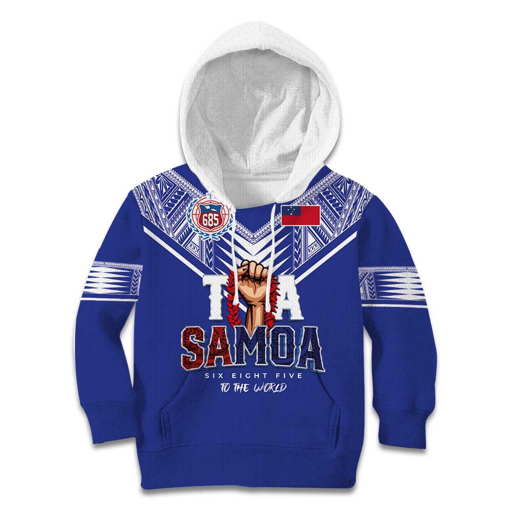 Toa Samoa Rugby Kid Hoodie Six Eight Five to The World