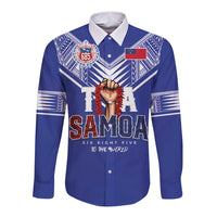 Toa Samoa Rugby Long Sleeve Button Shirt Six Eight Five to The World