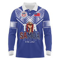 Toa Samoa Rugby Long Sleeve Polo Shirt Six Eight Five to The World