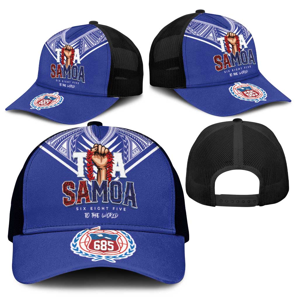 Toa Samoa Rugby Mesh Trucker Cap Six Eight Five to The World - Polynesian Pride