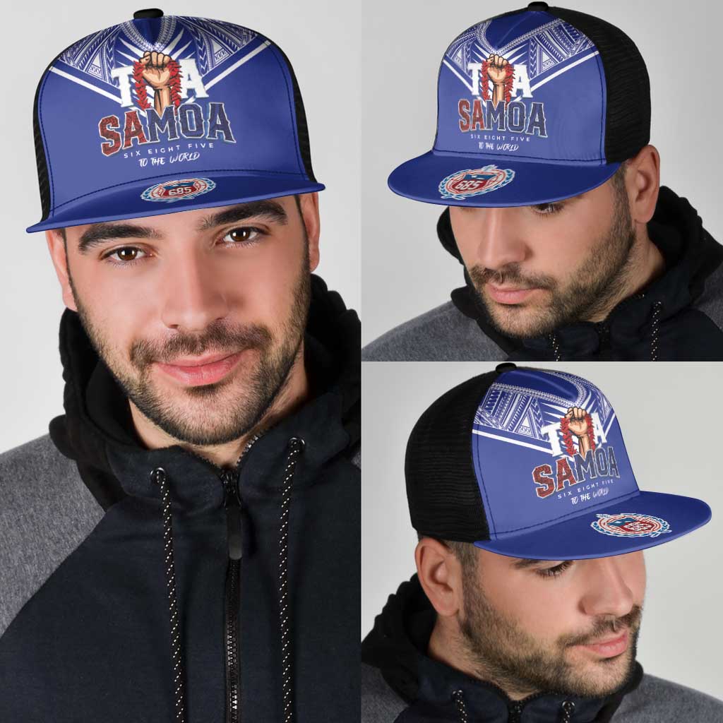 Toa Samoa Rugby Mesh Trucker Cap Six Eight Five to The World - Polynesian Pride