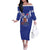 Toa Samoa Rugby Off The Shoulder Long Sleeve Dress Six Eight Five to The World