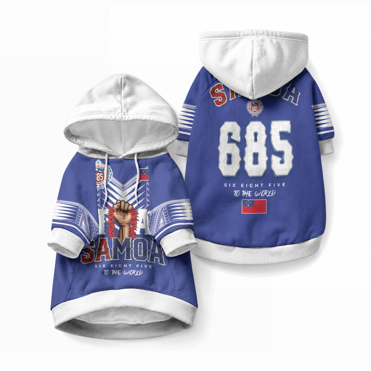 Toa Samoa Rugby Pet Hoodie