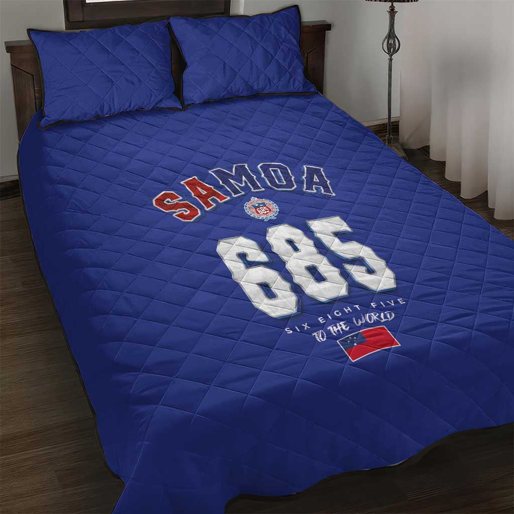 Toa Samoa Rugby Quilt Bed Set Six Eight Five to The World