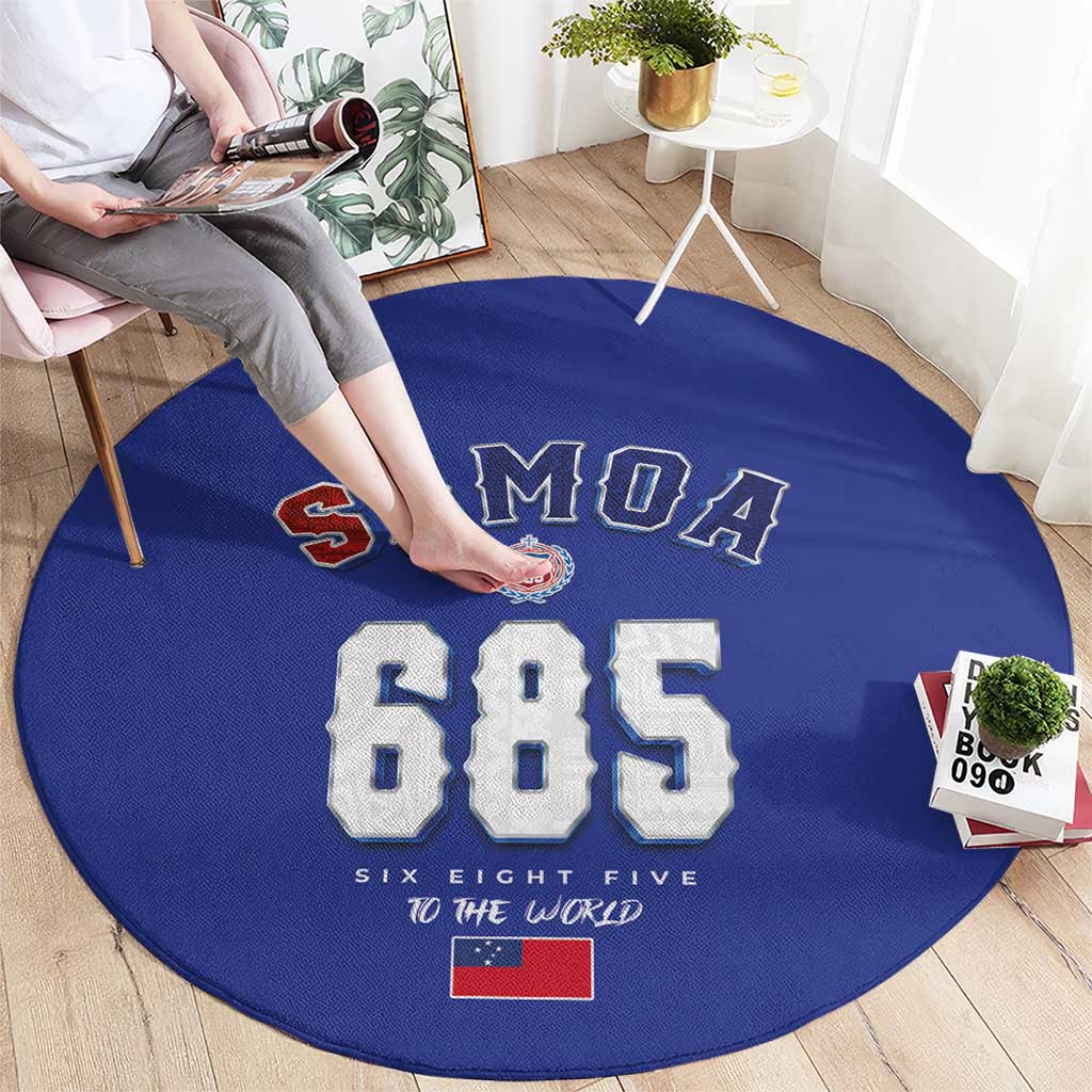 Toa Samoa Rugby Round Carpet Six Eight Five to The World