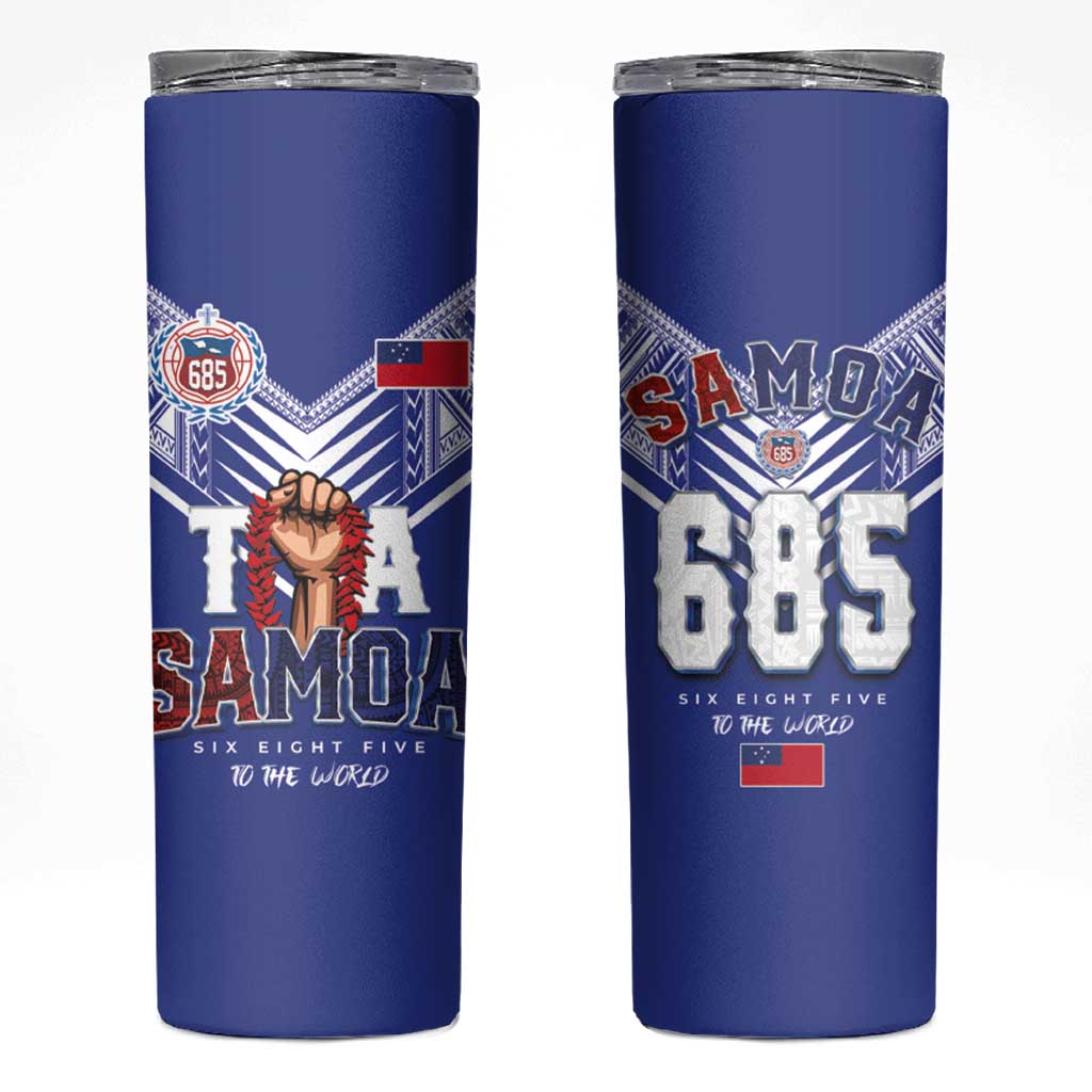 Toa Samoa Rugby Skinny Tumbler Six Eight Five to The World