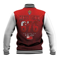 Mate Ma'a Tonga Rugby Baseball Jacket Six Seven Six to The World