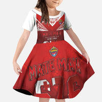 Mate Ma'a Tonga Rugby Family Matching Short Sleeve Bodycon Dress and Hawaiian Shirt Six Seven Six to The World