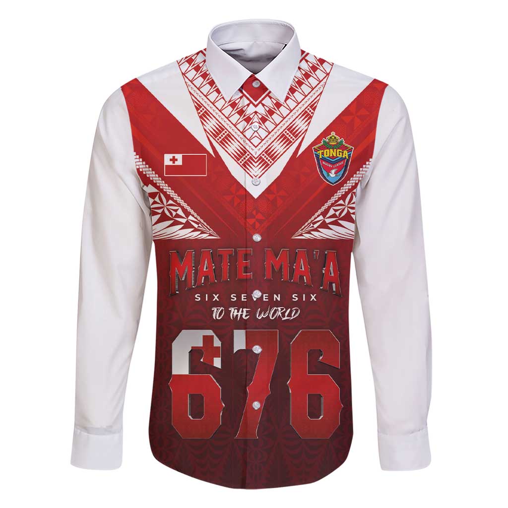 Mate Ma'a Tonga Rugby Family Matching Short Sleeve Bodycon Dress and Hawaiian Shirt Six Seven Six to The World